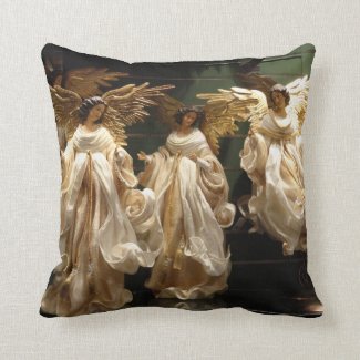 Traditional Angel Throw Pillow