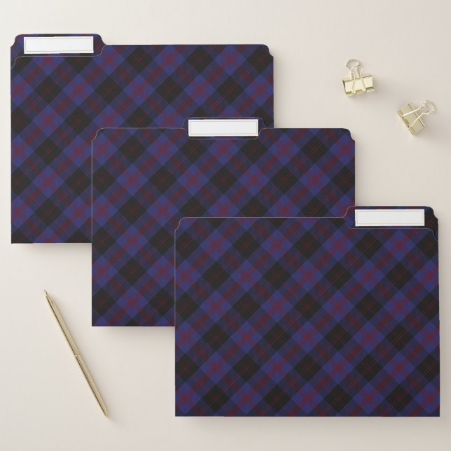 Traditional Angus District Highland Plaid File Folder (Set)