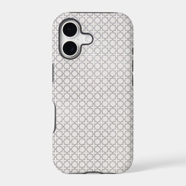 Traditional Arabesque Tile Artwork Iphone Case (Back)