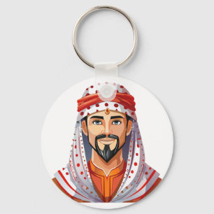 Traditional arabic or muslim hat keychain