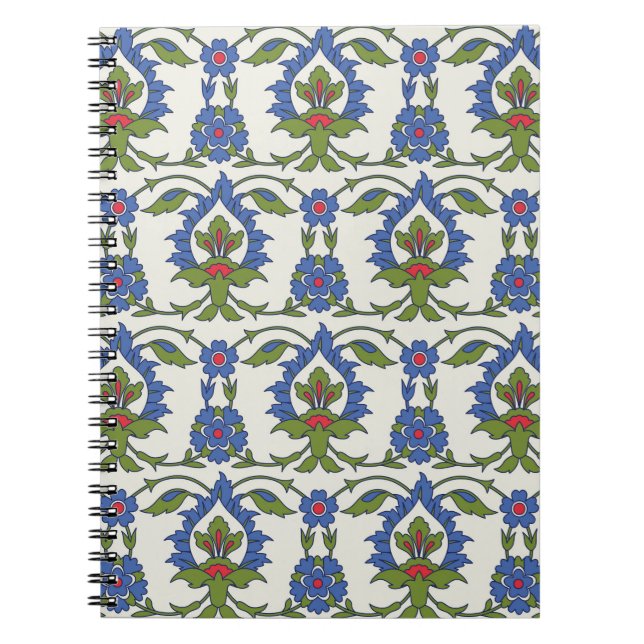 Traditional Arabic seamless ornament. Turkish, Izn Notebook (Front)