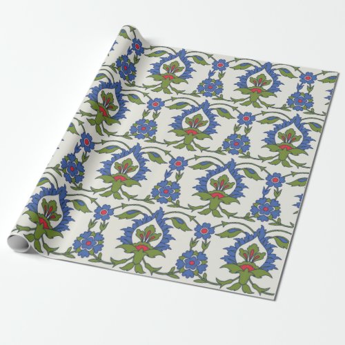 Traditional Arabic seamless ornament Turkish Izn Wrapping Paper