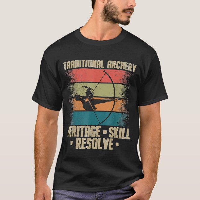 Traditional Archery  Heritage  Skill  Resolve T-Shirt (Front)