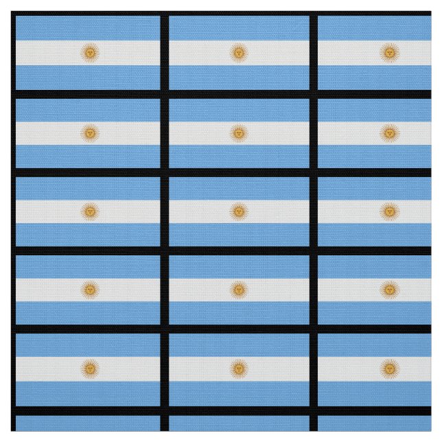 Traditional Argentina Flag Fabric (Swatch)