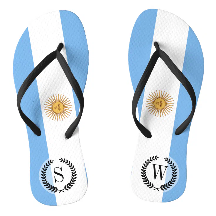 Traditional Argentina Flag Flip Flops | Zazzle Traditional Argentina Flag Flip Flops | Zazzle