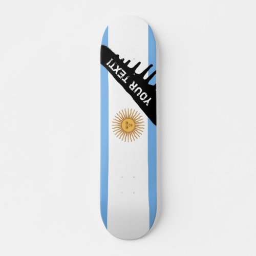 Traditional Argentina Flag Skateboard Deck