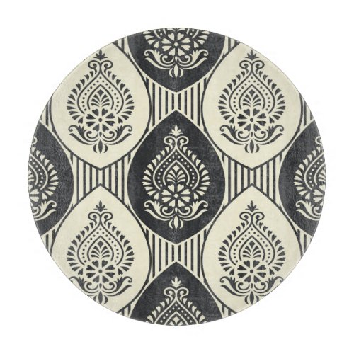 Traditional Asian damask seamless pattern Cutting Board