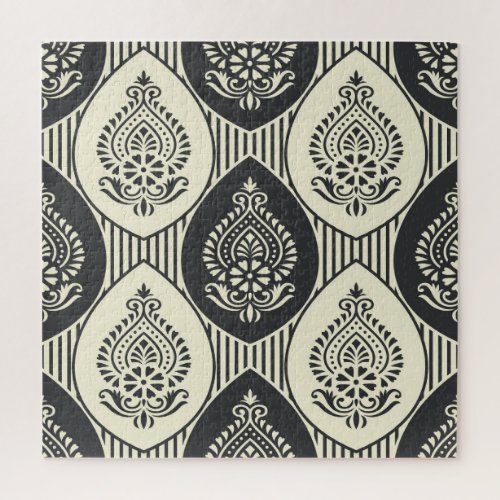 Traditional Asian damask seamless pattern Jigsaw Puzzle