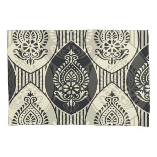 Traditional Asian damask seamless pattern Pillow Case