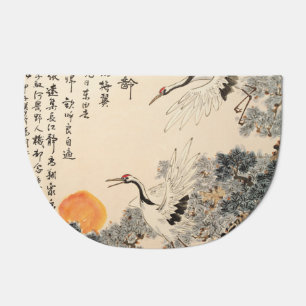 Traditional Asian painting: classic art. Doormat