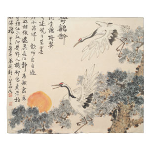 Traditional Asian painting: classic art. Duvet Cover