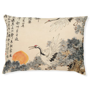 Traditional Asian painting: classic art. Pet Bed