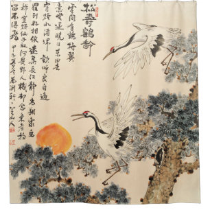 Traditional Asian painting: classic art. Shower Curtain