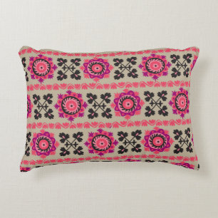 Traditional asian suzanne seamless pattern with sm accent pillow
