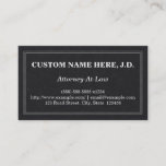 [ Thumbnail: Traditional Attorney-At-Law Business Card ]