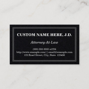 Traditional Attorney-At-Law Business Card