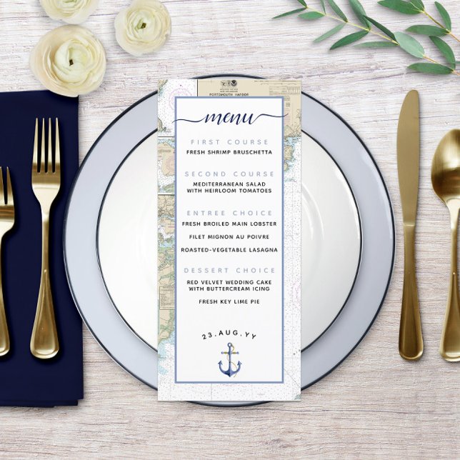 Traditional Authentic Nautical ⚓ Wedding or Event Menu (Traditional Authentic Nautical ⚓ Wedding or Event Menu
)