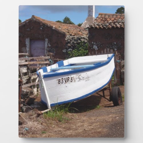 Traditional Azorean Fishing Boat Plaque