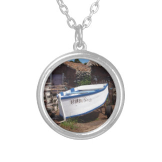 Traditional Azorean Fishing Boat Silver Plated Necklace