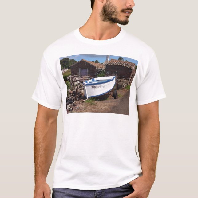 Traditional Azorean Fishing Boat T-Shirt (Front)