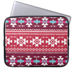 Traditional Aztec Seamless Tribal Folk Art Pattern Laptop Sleeve at Zazzle