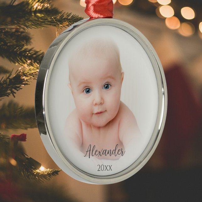 Traditional Baby Photo Ornament (Creator Uploaded)