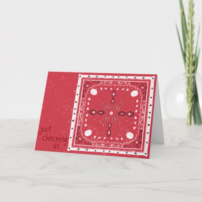 Traditional Bandana Card (Front)