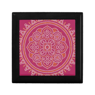 Traditional Bandhani Mandala Gift Box