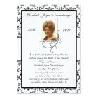 Traditional Death Announcement Card | Zazzle.com