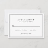 Traditional Black and White Elegant Wedding