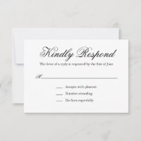 Traditional Black and White Formal Elegant Wedding