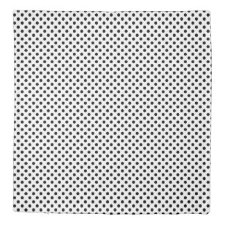Traditional Black and White Stripes Dots Pattern Duvet Cover