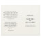 Traditional Black and White Wedding Program