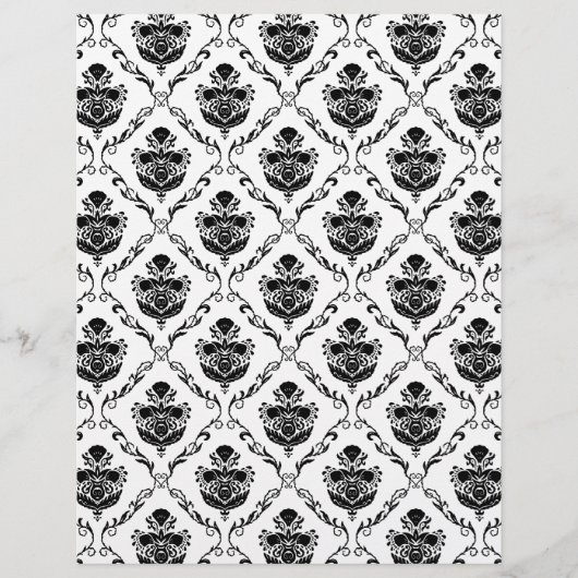 Traditional Black Damask (Front)