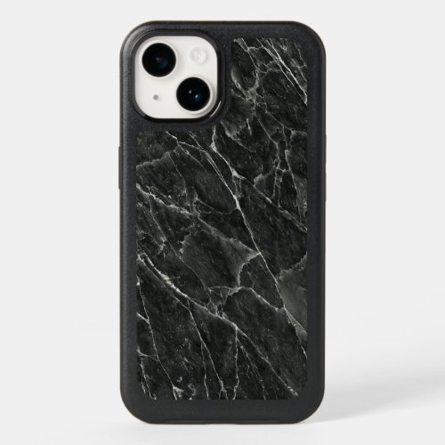 Traditional Black Marble OtterBox iPhone 14 Case