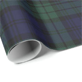 Traditional Black Watch Plaid Wrapping Paper (Roll Corner)