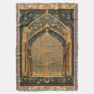 Traditional blanket thrown for muslim prayer