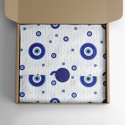 Traditional Blue Nazar Evil Eye Charm Tissue Paper