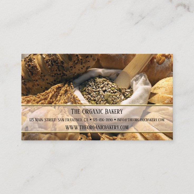 Traditional Bread Bakery Business Card Zazzle