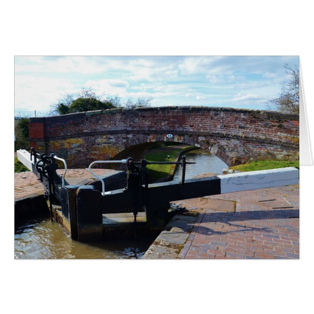 Traditional British Canal Lock Cards (Front Horizontal)