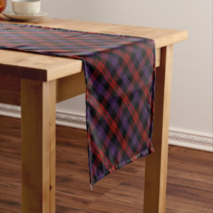 Traditional Broun Grady Clan Highland Plaid Short Table Runner