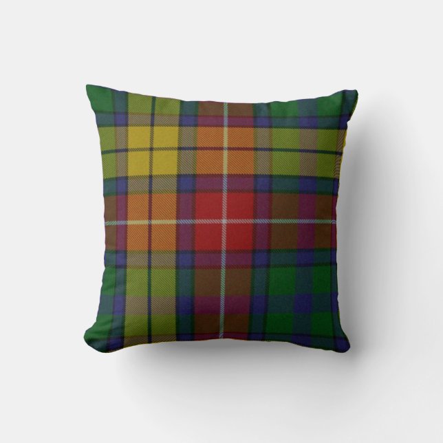 Traditional Buchanan Tartan Plaid Pillow (Front)