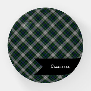 Traditional Campbell Clan Tartan Plaid Paperweight