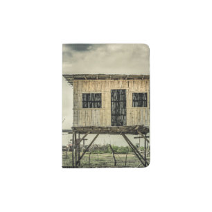 Traditional Cane House at Guayas District Ecuador. Passport Holder