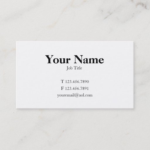 Customizable Traditional Card Business Cards