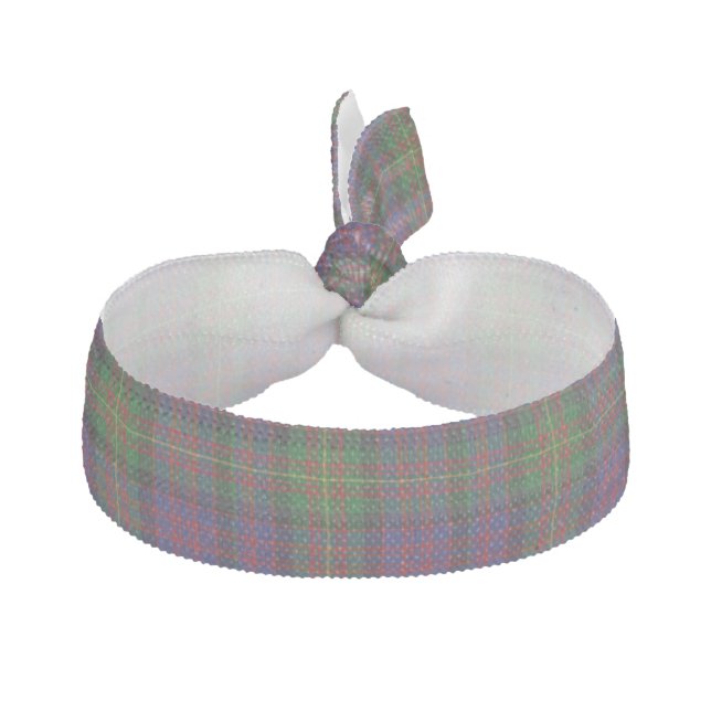 Traditional Carnegie Tartan Plaid Head Band Elastic Hair Tie (Front)