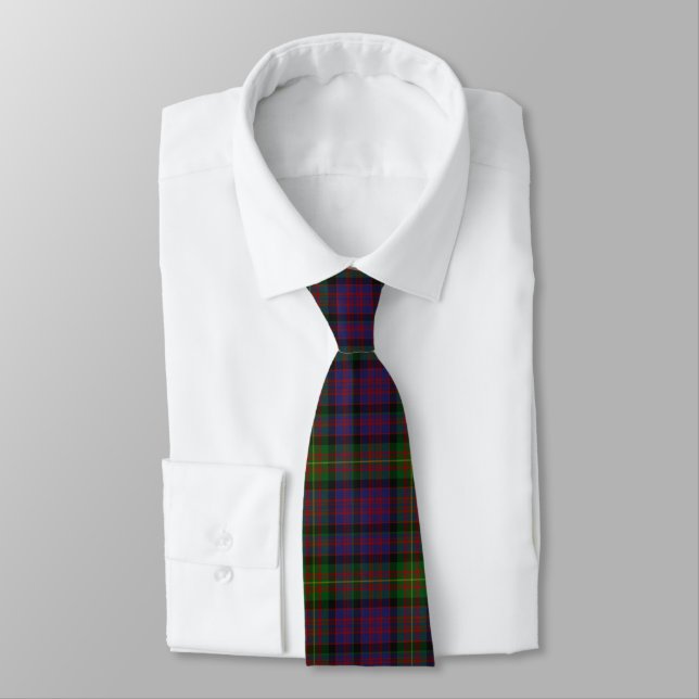Traditional Carnegie Tartan Plaid Tie (Tied)