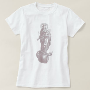 Traditional Catholic Blessed Virgin Mary Godmother T-Shirt