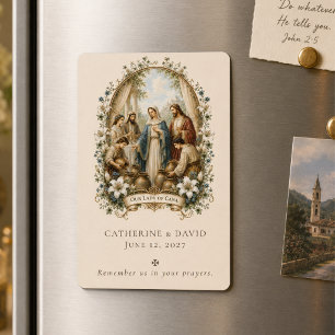 Traditional Catholic Cana Wedding Keepsake Magnet