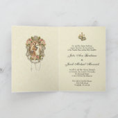 Traditional Catholic Elegant Vintage Wedding Invitation (Inside)